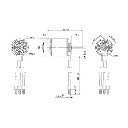 Detrum BM2826D-3200KV Brushless Motor