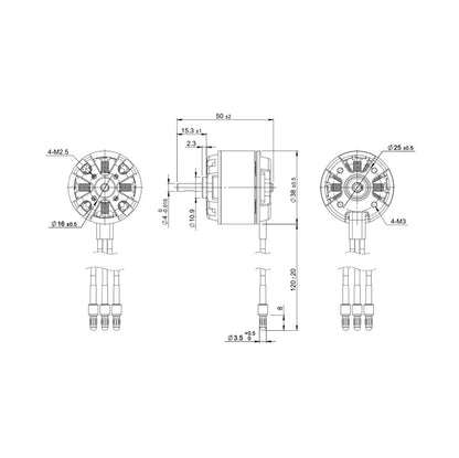 Detrum BM3715A-890KV Brushless Motor