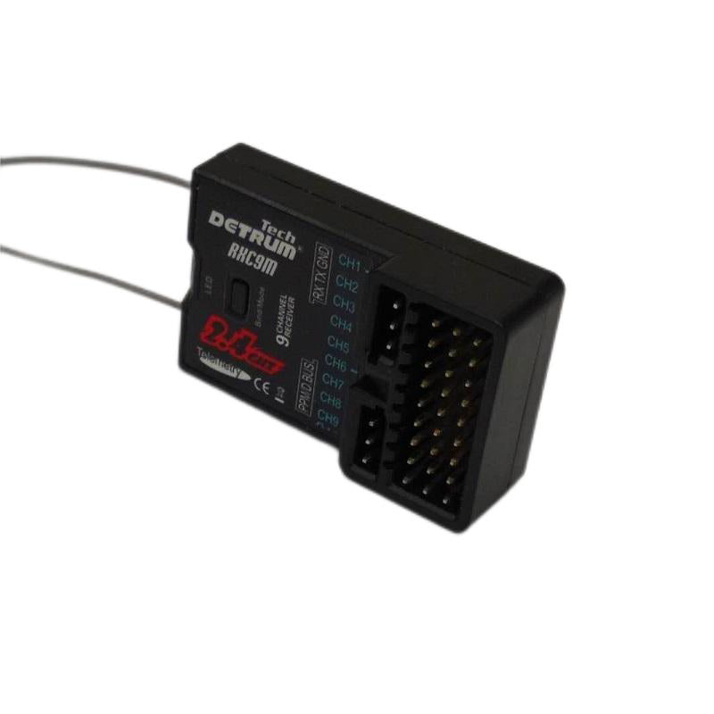 Detrum Red Blitz-DT9 9CH Smart Programming/Telemetry RC Transmitter Set (TX+RXC9M)
