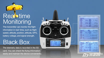 Detrum Blue Blitz-DT9 9CH Smart Programming/Telemetry Transmitter Set(TX+RXC9M)