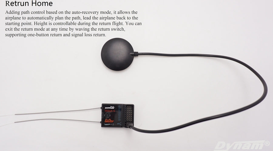 Detrum Black Blitz-DT9 9CH Smart Programming/Telemetry RC Transmitter Set (TX+SR86A-G)