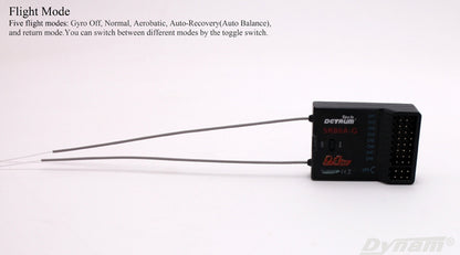 Detrum Black Blitz-DT9 9CH Smart Programming/Telemetry RC Transmitter Set (TX+SR86A-G)