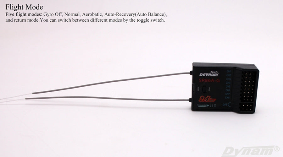 Detrum Blue Blitz-DT9 9CH Smart Programming/Telemetry RC Transmitter Set (TX+SR86A-G)