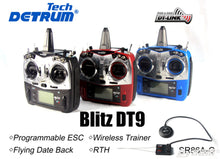 Detrum Blue Blitz-DT9 9CH Smart Programmering/Telemetri RC Sender Sæt (TX+SR86A-G)