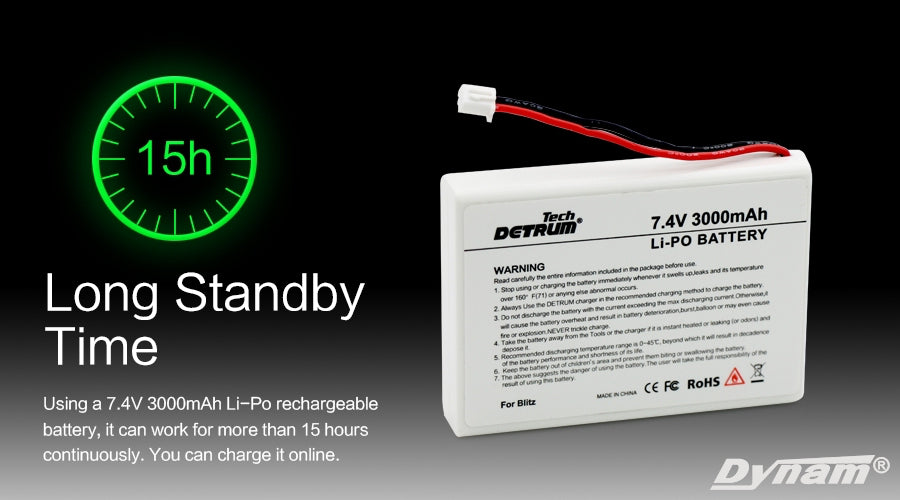 Detrum Red Blitz-DT9 9CH Smart Programming/Telemetry RC Transmitter