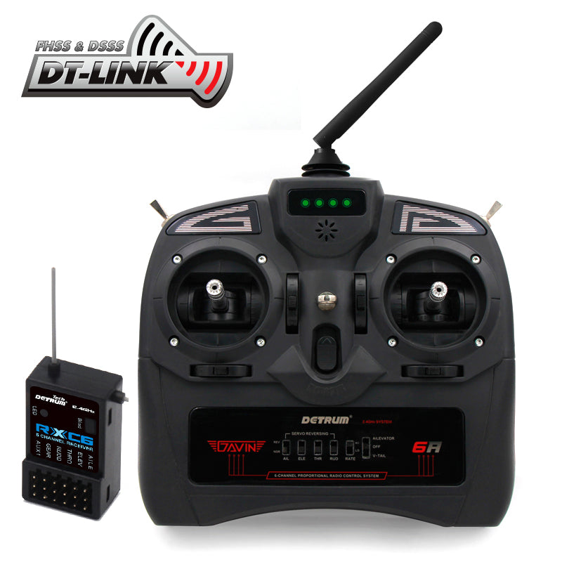 Detrum GAVIN-6A 6CH 2.4Ghz RC Transmitter Set (TX+RXC6, w/o LCD)
