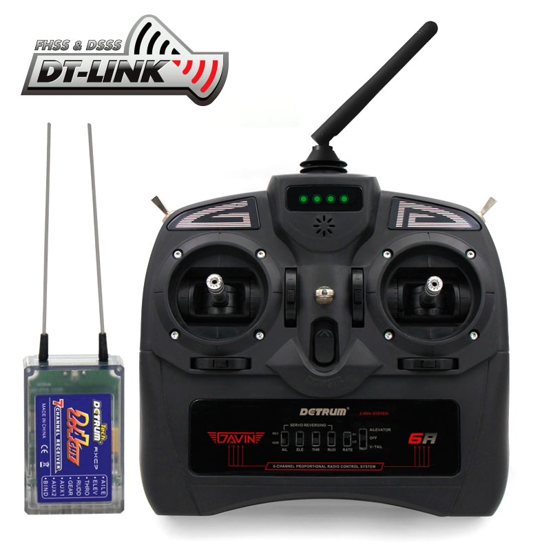 Detrum GAVIN-6A 6CH 2.4Ghz RC Transmitter Set (TX+RXC7, w/o LCD)