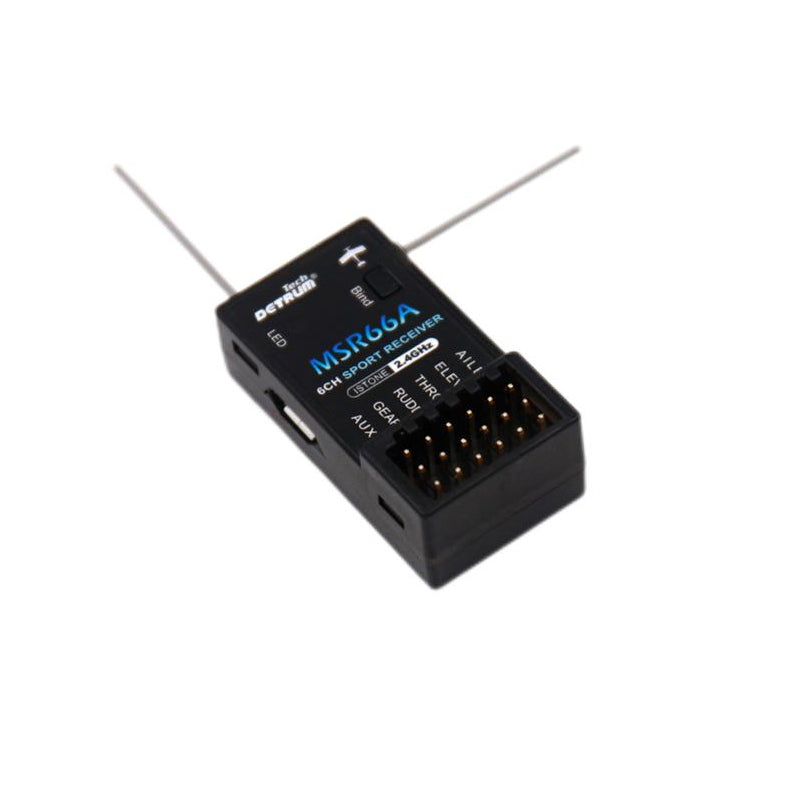 Detrum GAVIN-8C 8CH 2.4Ghz RC Transmitter w/ iStone MSR66A Stabilizer Mini Receiver