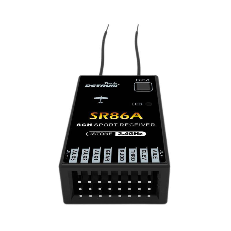 Detrum SR86A 8CH 2.4Ghz Receiver with iStone 6-Axis Gyro Stabilizer w/ ABS System