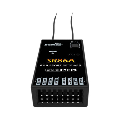 Detrum SR86A 8CH 2.4Ghz Receiver with iStone 6-Axis Gyro Stabilizer w/ ABS System