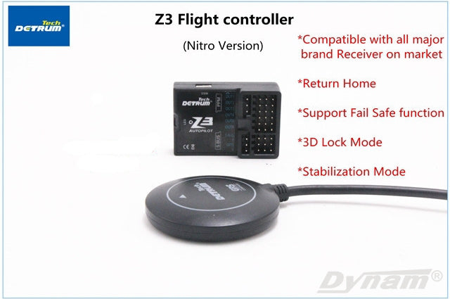 Detrum Z3 EP Lite Autopilot RC Airplane Flight Controller RTH  w/ GPS