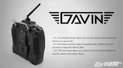 Detrum GAVIN-6C 6CH 2.4Ghz RC Transmitter Set (TX+RXC6)