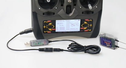 Detrum GAVIN-6C 6CH 2.4Ghz RC Transmitter Set (TX+RXC7+USB Simulator Cable)