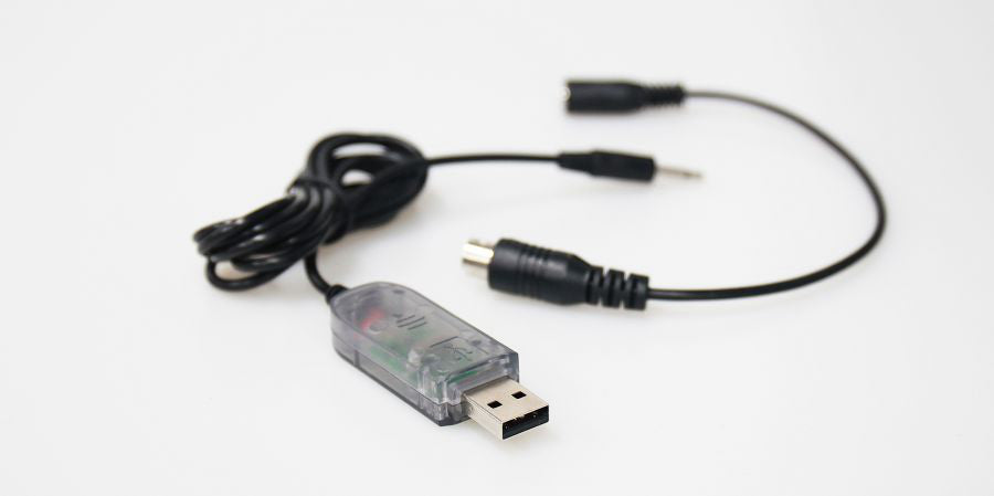 Detrum GAVIN-6C 6CH 2.4Ghz RC Transmitter Set (TX+RXC7+USB Simulator Cable)