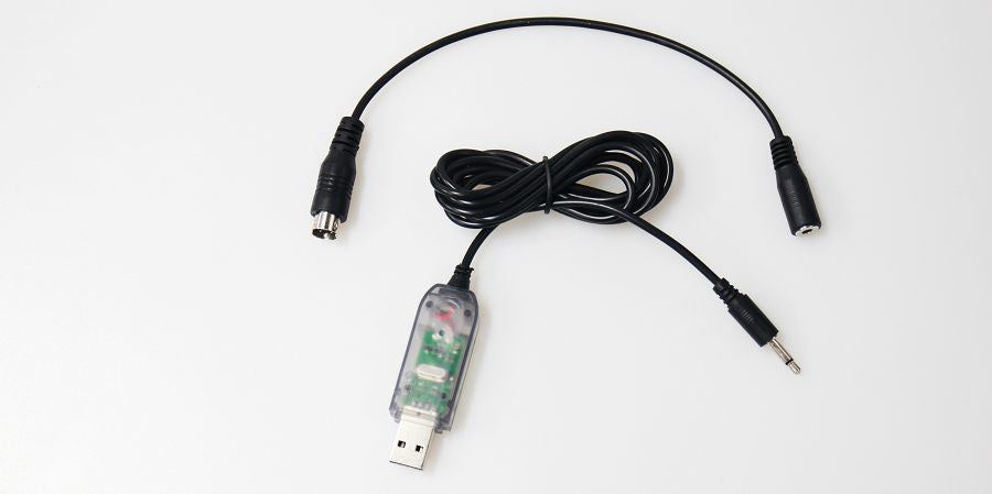 Detrum GAVIN-6C 6CH 2.4Ghz RC Transmitter Set (TX+RXC7+USB Simulator Cable)