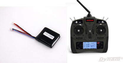 Detrum GAVIN-8C 8CH 2.4Ghz RC Transmitter w/ iStone MSR66A Stabilizer Mini Receiver