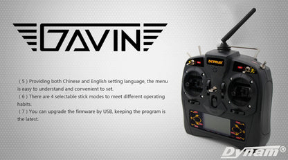 Detrum GAVIN-6C 6CH 2.4Ghz RC Transmitter