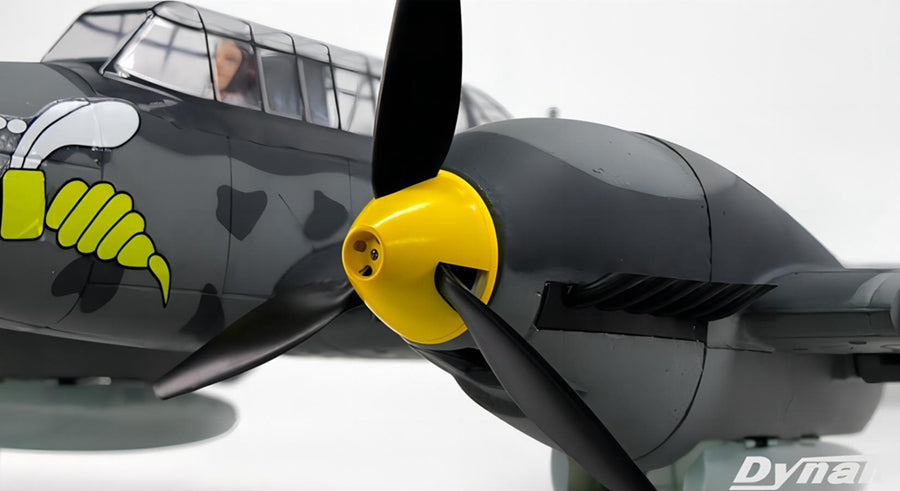 Dynam 1.5m Messerschmitt BF-110 V3 4S Twin-Engine RC Warbird w/ Flaps