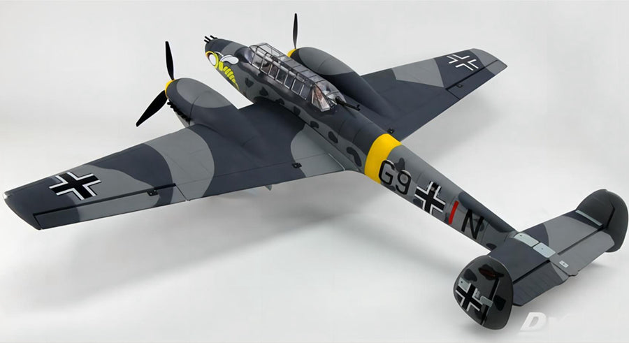 Dynam 1.5m Messerschmitt BF-110 V3 4S Twin-Engine RC Warbird w/ Flaps