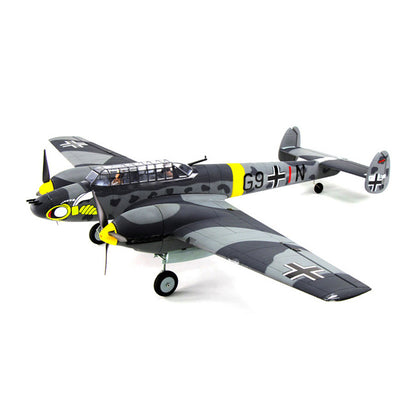 Dynam 1.5m Messerschmitt BF-110 V3 4S Twin-Engine RC Warbird w/ Flaps