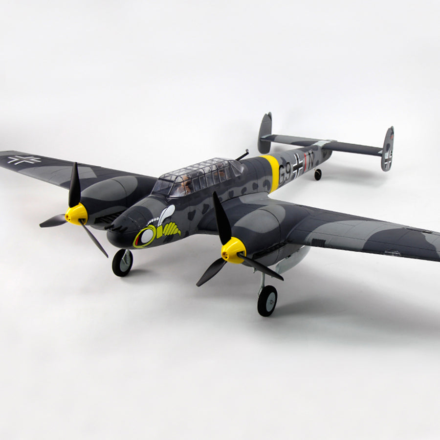 Dynam 1.5m Messerschmitt BF-110 V3 4S Twin-Engine RC Warbird w/ Flaps