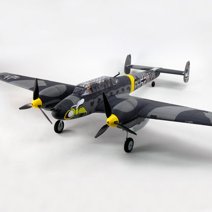 Dynam 1.5m Messerschmitt BF-110 V3 4S Twin-Engine RC Warbird w/ Flaps