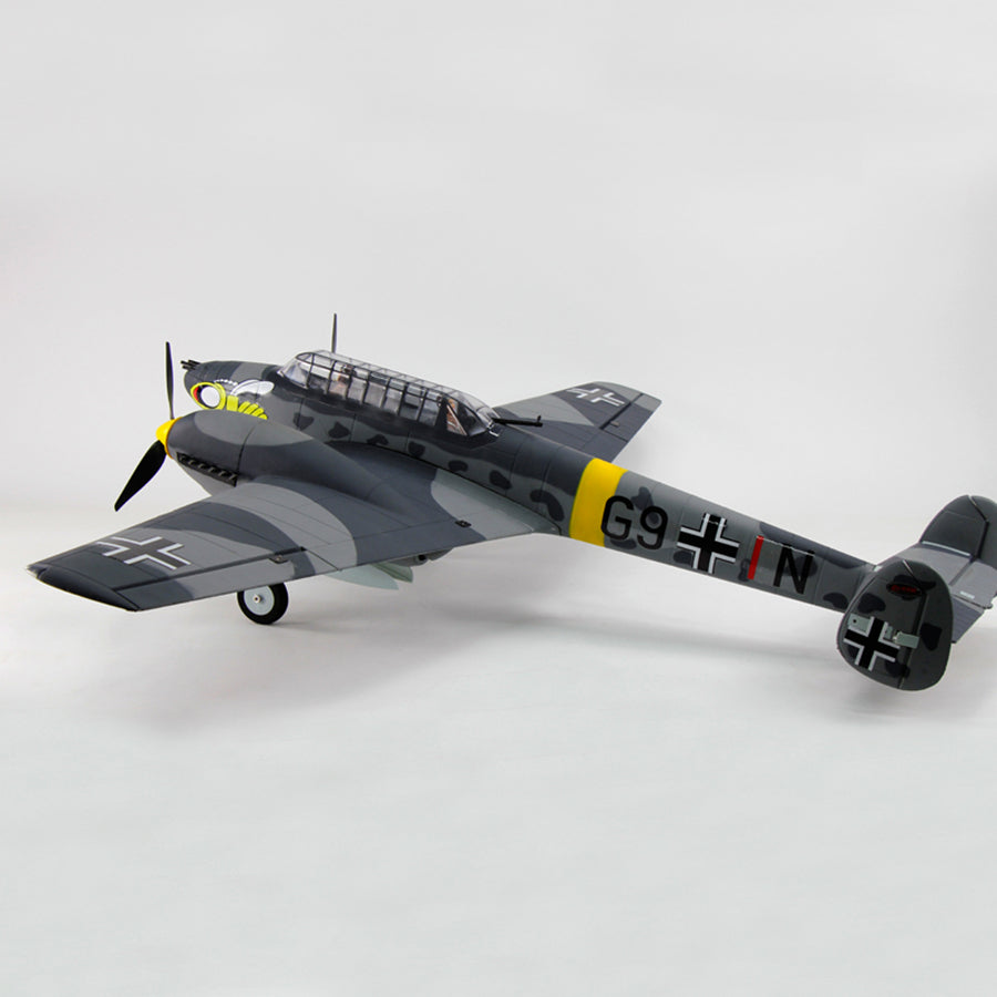 Dynam 1.5m Messerschmitt BF-110 V3 4S Twin-Engine RC Warbird w/ Flaps