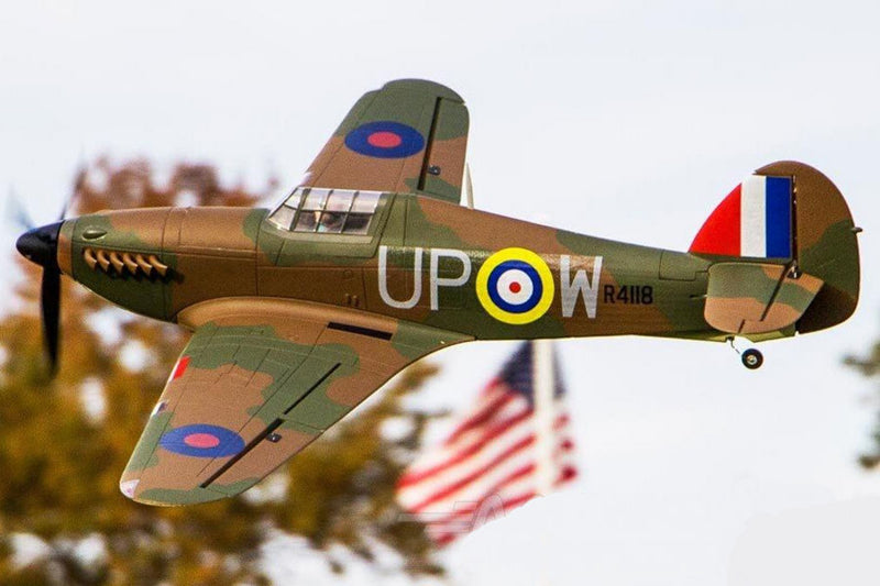 Dynam 1.25m Hawker Hurricane V2 4S RC Warbird w/ Flaps
