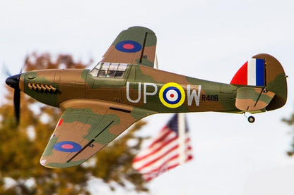 Dynam 1.25m Hawker Hurricane V2 4S RC Warbird w/ Flaps