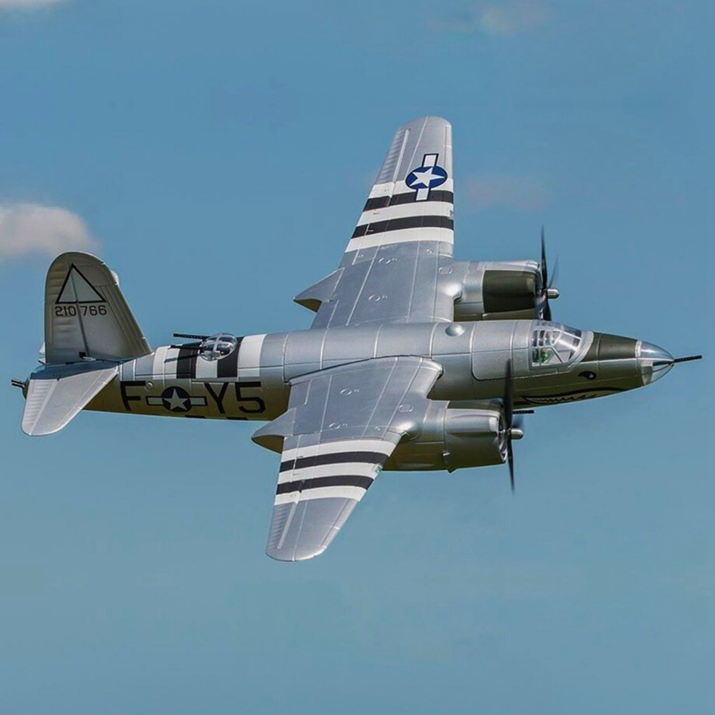 Dynam B-26 Marauder Silver 4S RC Twin Warbird 1.5m