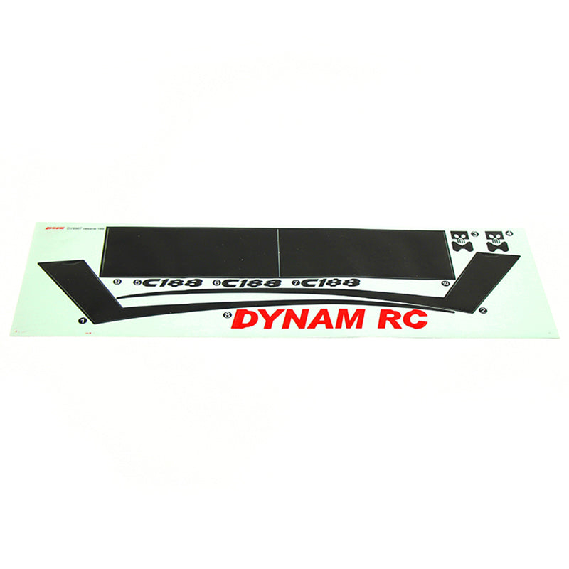Dynam Cessna 188 Crop Duster Orange Decal