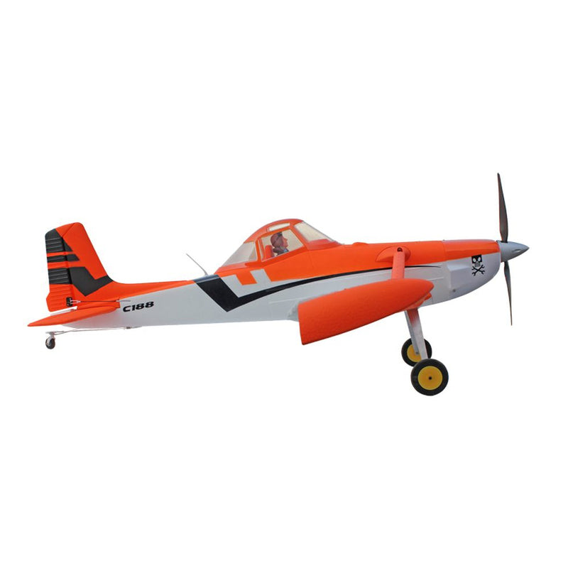 Dynam Cessna 188 Crop Duster V2 Orange 4S RC Scale Airplane 1.5m w/ Flaps