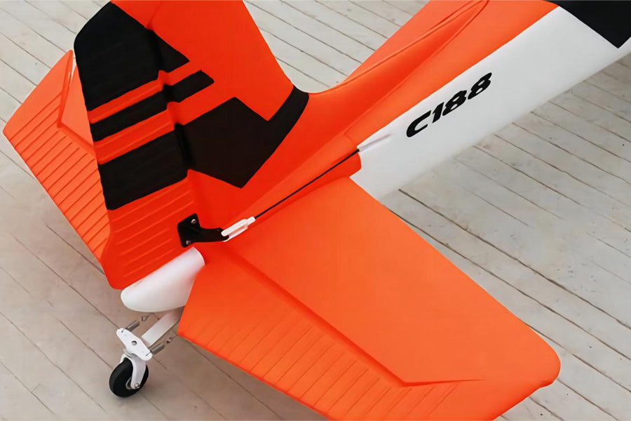 Dynam Cessna 188 Crop Duster V2 Orange 4S RC Scale Airplane 1.5m w/ Flaps