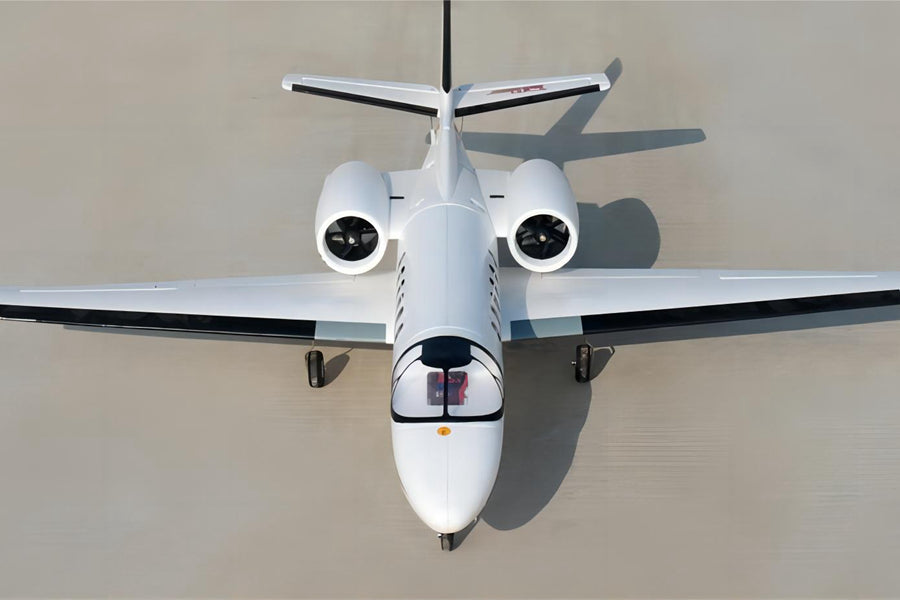 Dynam Cessna 550 Turbo Jet V2 White 4S 64mm EDF RC Jet w/ Flaps