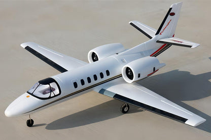 Dynam Cessna 550 Turbo Jet V2 White 4S 64mm EDF RC Jet w/ Flaps