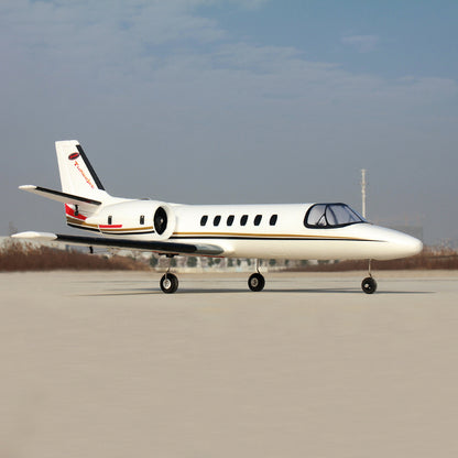 Dynam Cessna 550 Turbo Jet V2 White 4S 64mm EDF RC Jet w/ Flaps