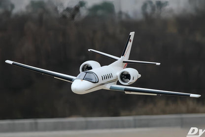 Dynam Cessna 550 Turbo Jet V2 White 4S 64mm EDF RC Jet w/ Flaps