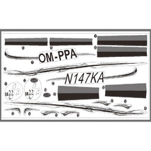 Dynam Cirrus SR22 V3 Hvid Vandrutschebane Mærkat