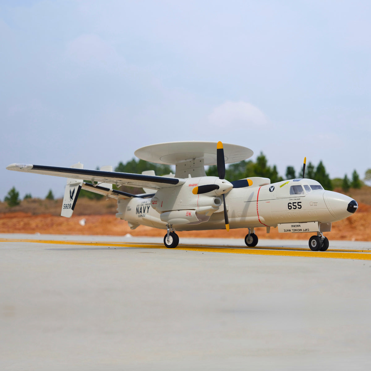 Dynam-E-2C-Hawkeye-Airborne-Early-Warning-AEW-1500mm-Radar-RC-Scale-Airplane-DY8982