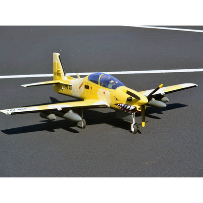 RC lietadlo Dynam EMB-312 Tucano 4S, rozpätie krídel 1,3 m s klapkami