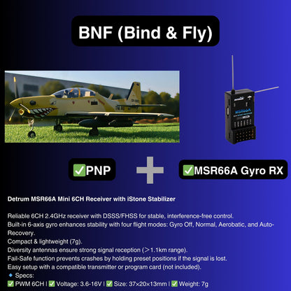 Dynam EMB-312 Tucano 4S RC Scale Plane 1.3m w/ Flaps