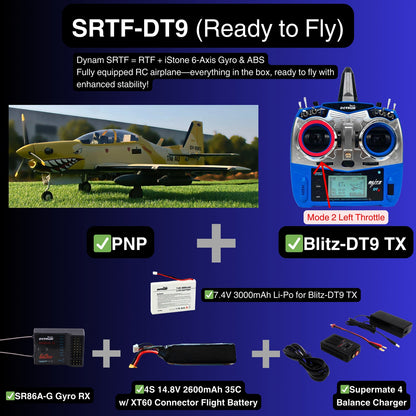 Dynam EMB-312 Tucano 4S RC Scale Plane 1.3m w/ Flaps