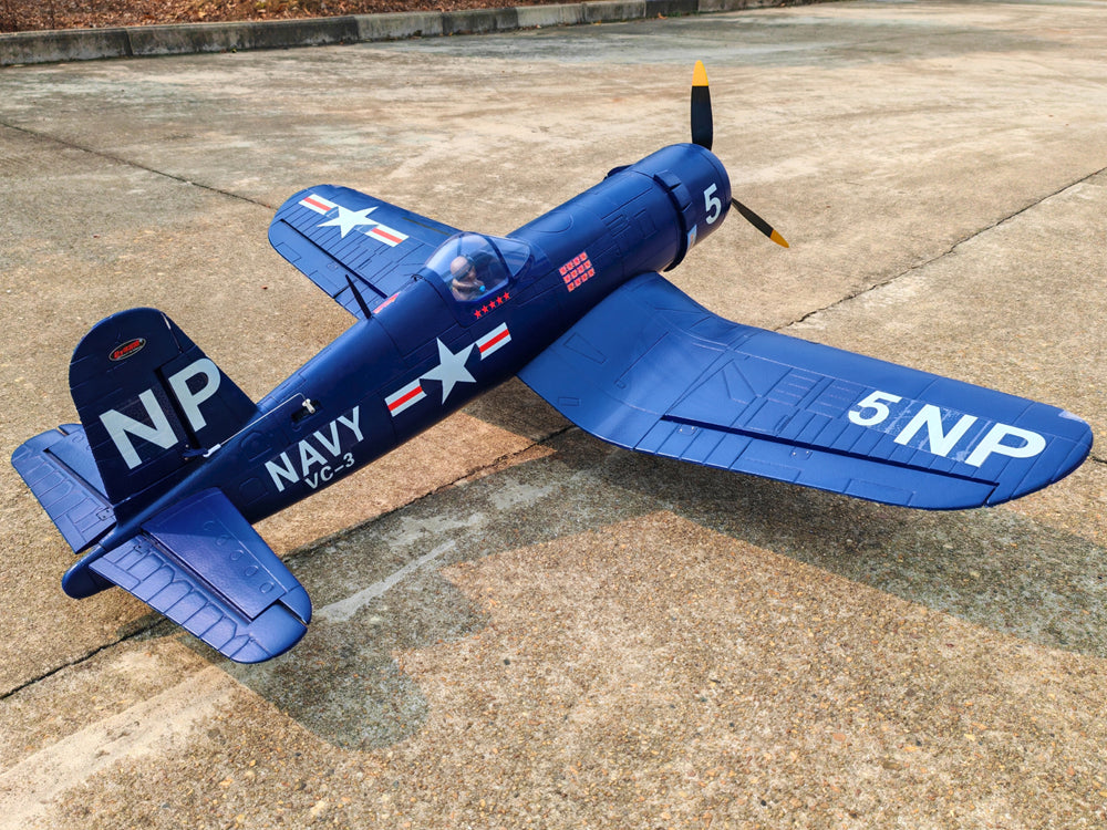 Dynam 1.3m F4U Corsair V2 4S RC Warbird w/ Flaps