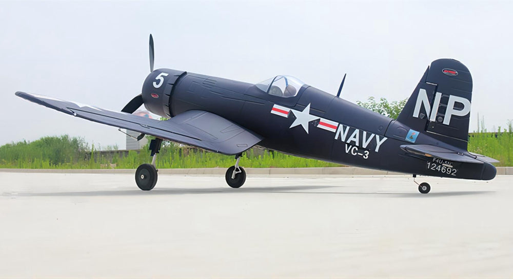 Dynam 1.3m F4U Corsair V2 4S RC Warbird w/ Flaps