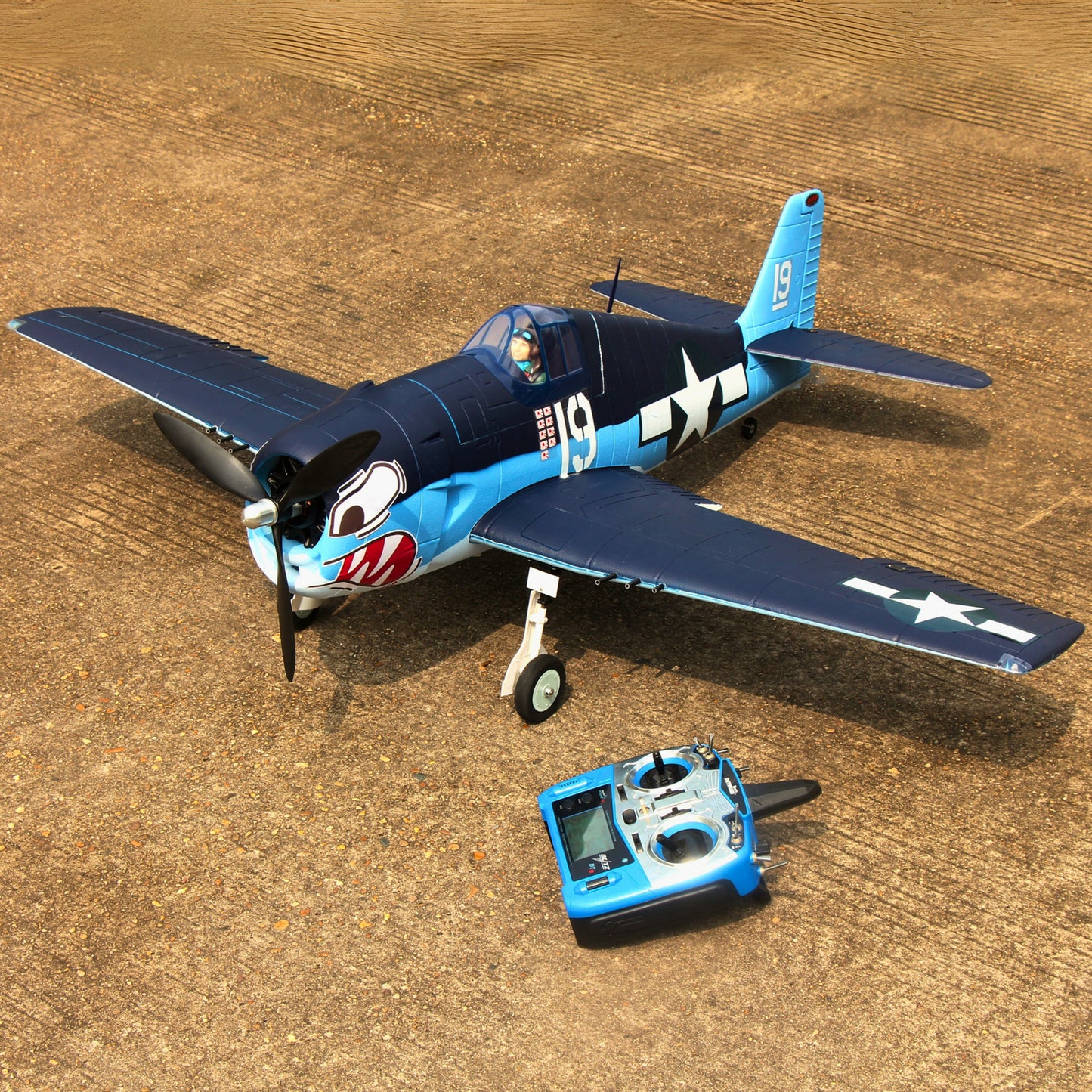 Dynam 1.3m F6F Hellcat V2 4S RC Warbird w/ Flaps
