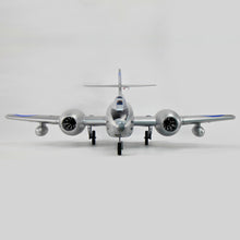 Dynam Gloster Meteor F8 V2 Sølv 6S 12-bladet Twin Inrunner 70mm EDF RC Jet med Flaps