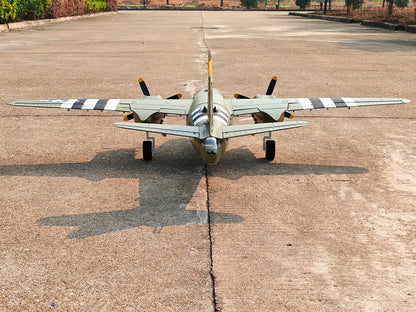 Dynam 1.5m B-26 Marauder Green 4S Twin-Engine RC Warbird Bomber w/ Flaps
