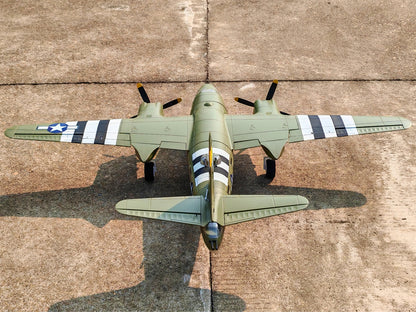 Dynam 1.5m B-26 Marauder Green 4S Twin-Engine RC Warbird Bomber w/ Flaps