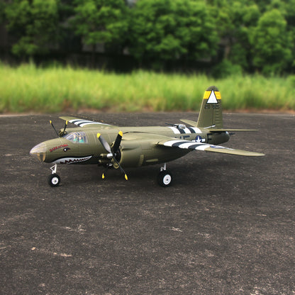Dynam 1.5m B-26 Marauder Green 4S Twin-Engine RC Warbird Bomber w/ Flaps