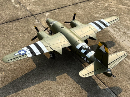 Dynam 1.5m B-26 Marauder Green 4S Twin-Engine RC Warbird Bomber w/ Flaps